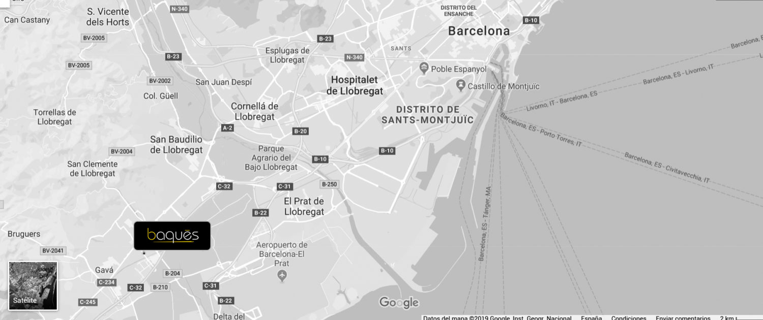 mapa ubicacion baques cortinas hoteles